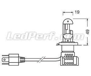 Kit LED-Lampen H7 Osram Night Breaker Zugelassene - 64210DWNB