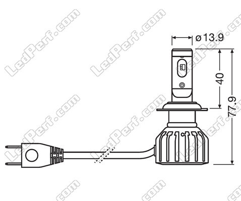 H7 LED-Lampen Osram Night Breaker GEN2 Zugelassene - 64210DWNBG2