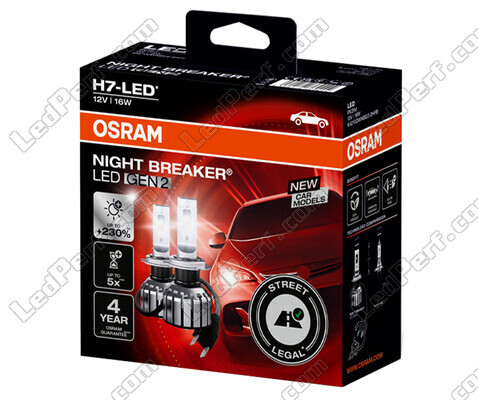 H7 LED-Lampen Osram Night Breaker GEN2 Zugelassene - 64210DWNBG2