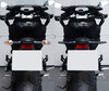 Vergleich vor und nach der Installation Dynamische LED-Blinker + Bremslichter für Aprilia Shiver 750 (2007 - 2009)