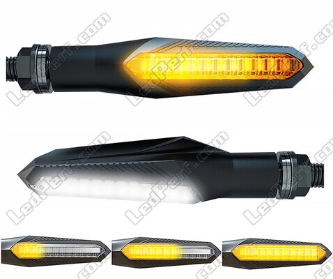 2-in-1 Dynamische LED-Blinker mit integriertem Tagfahrlicht für Kawasaki VN 900 Custom