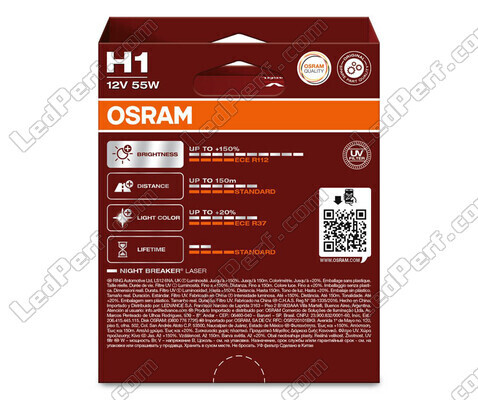 H1 Lampen Osram Night Breaker Laser +150 % - 64150NL-2HB