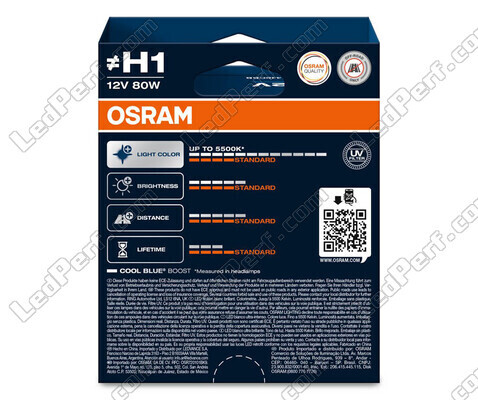 Packung mit 2 Lampen H1 Osram Cool Blue Boost - 5 500K -  62150CBB-2HB